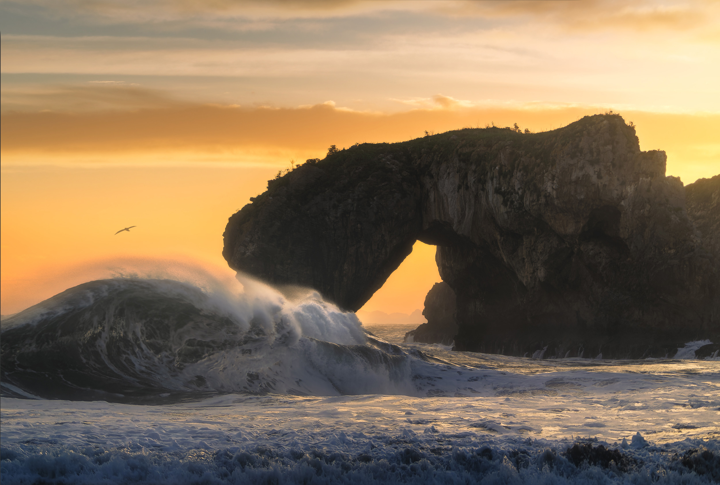 Taller de fotografía de costa en Llanes, Asturias. Fotografía Castro Gaviotas.